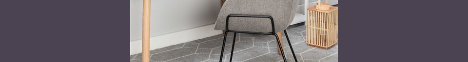 Material Details Feston Fab Grey Armchair