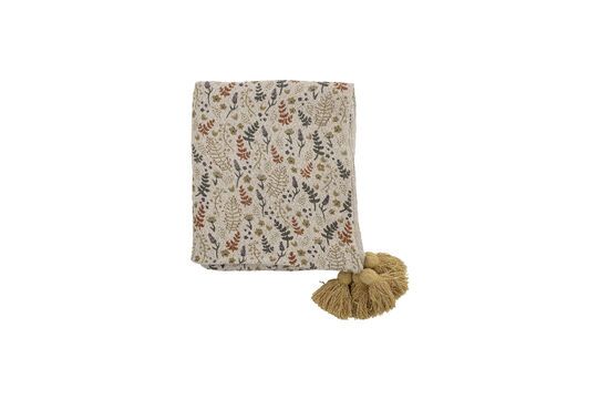 Filipa yellow recycled cotton throw