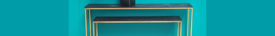 Material Details Flaux Nesting consoles Wood and metal