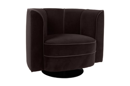 Fleur black Lounge Armchair Clipped
