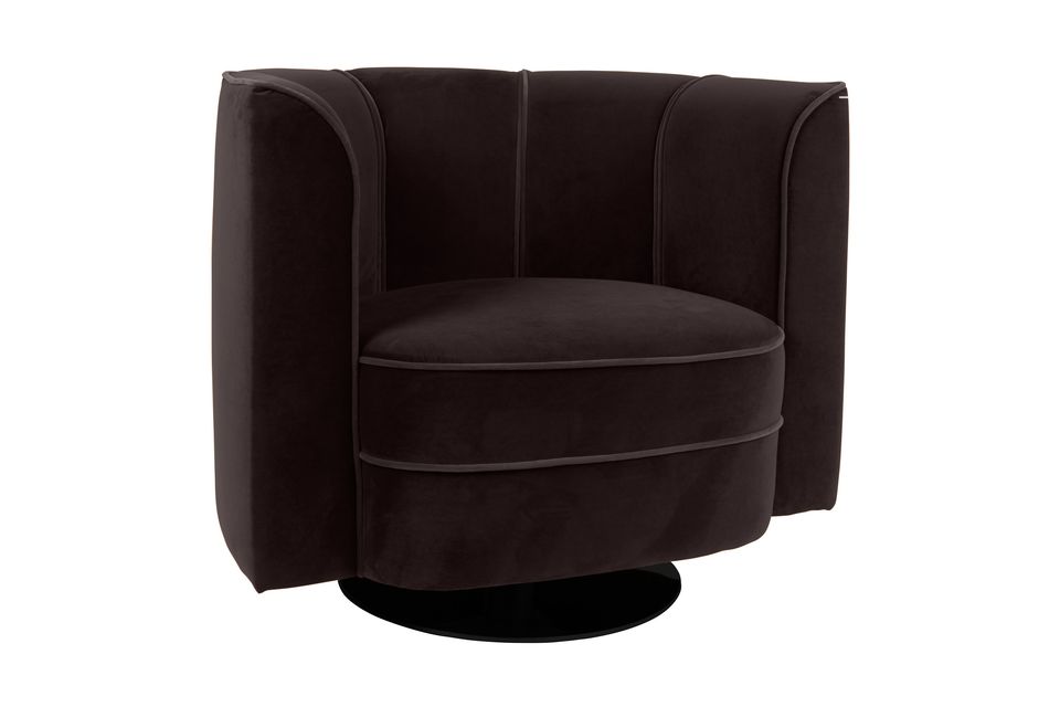 Fleur black Lounge Armchair Dutch Bone