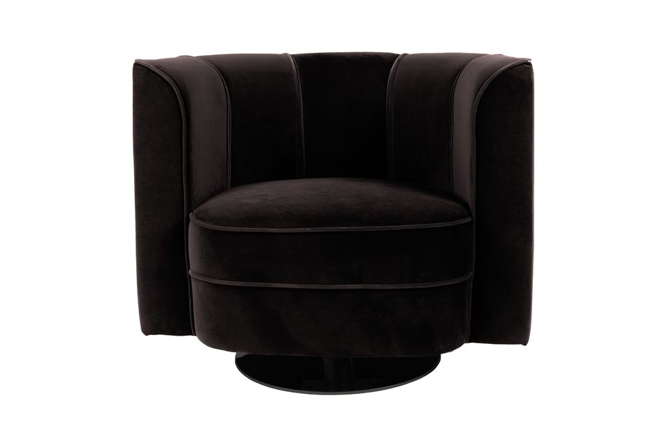 Fleur black Lounge Armchair - 6