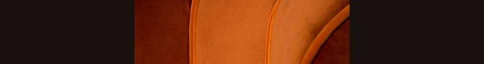 Material Details Fleur Lounge chair orange