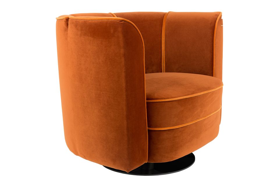 Fleur Lounge chair orange - 7