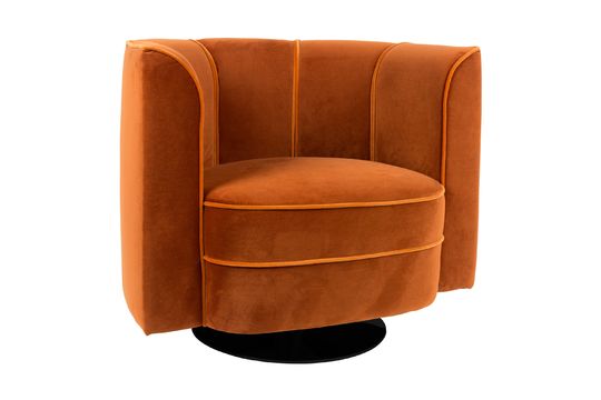 Fleur Lounge chair orange Clipped