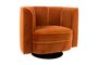 Miniature Fleur Lounge chair orange Clipped