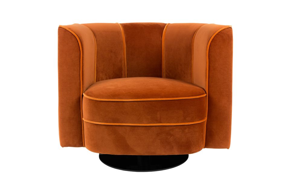 Fleur Lounge chair orange - 8