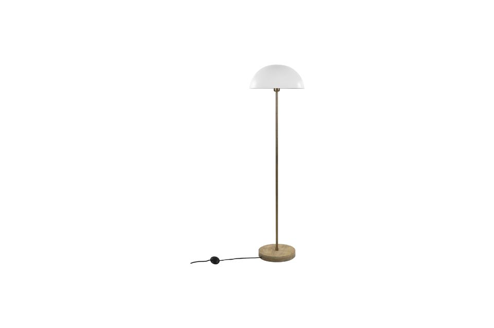A floor lamp with a contemporary design