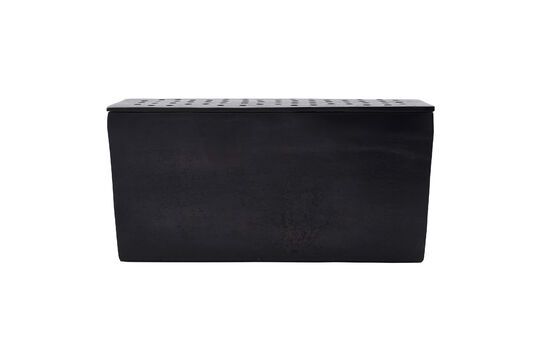 Flow black brass aluminum vase Clipped