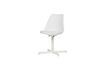 Miniature Flow white plastic and metal chair 1