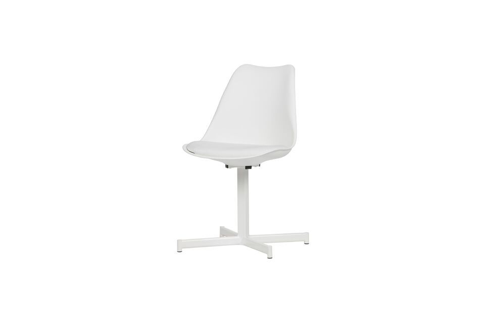 Flow white plastic and metal chair Vtwonen