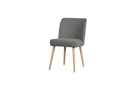 Force dark grey sheepskin effect chair Clipped