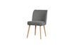 Miniature Force dark grey sheepskin effect chair 1