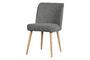 Miniature Force dark grey sheepskin effect chair Clipped