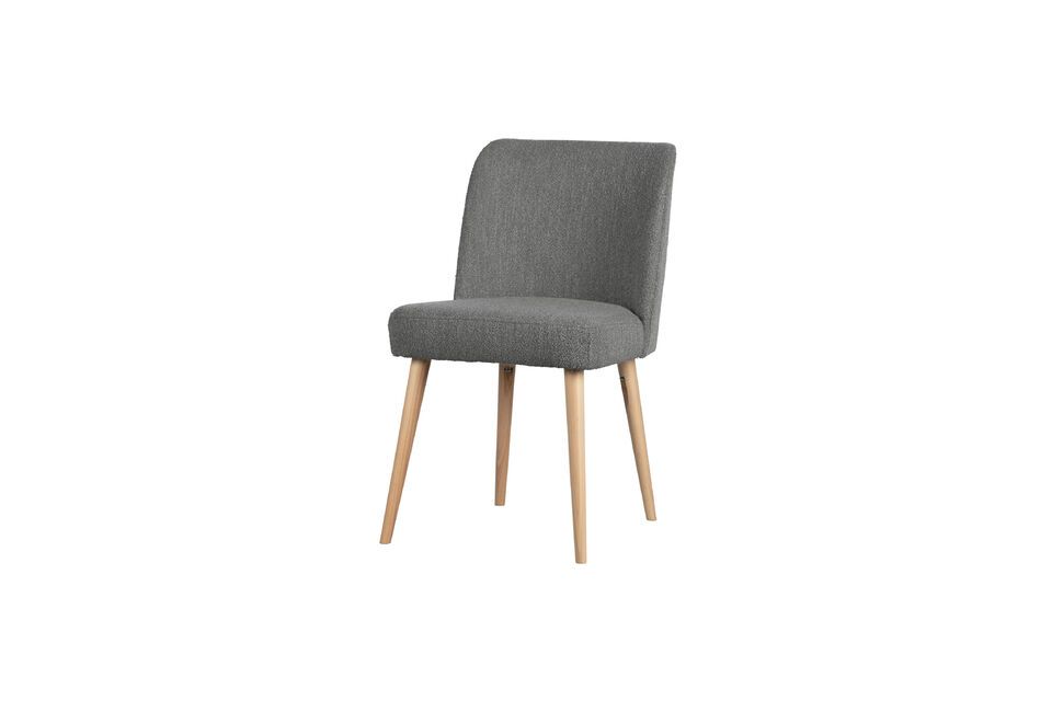 Force dark grey sheepskin effect chair Vtwonen