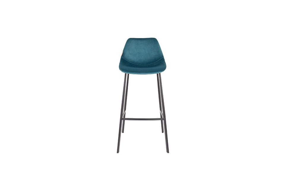 Franky bar stool in petrol blue - 10