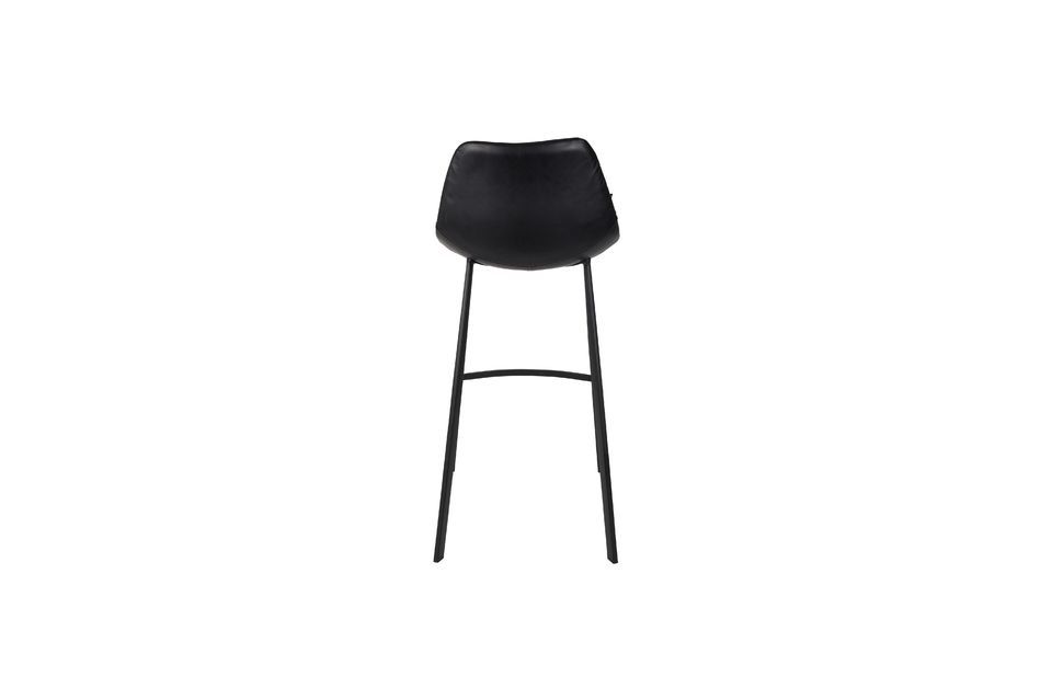 Franky black bar stool - 5