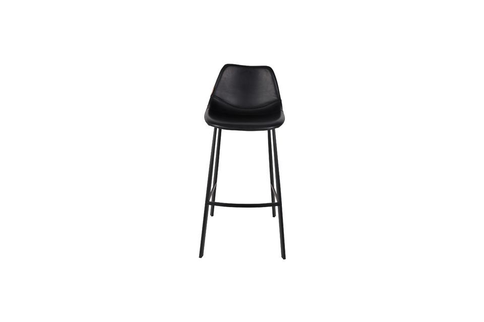 Franky black bar stool - 7