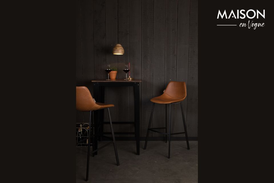 Franky brown bar stool DutchBone