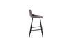 Miniature Franky grey velvet bar stool 11