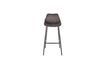 Miniature Franky grey velvet bar stool 12