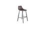 Miniature Franky grey velvet bar stool Clipped
