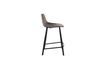 Miniature Franky grey velvet counter stool 10