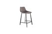 Miniature Franky grey velvet counter stool 1