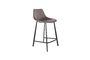 Miniature Franky grey velvet counter stool Clipped