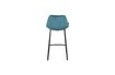 Miniature Franky petroleum blue velvet counter Stool 9