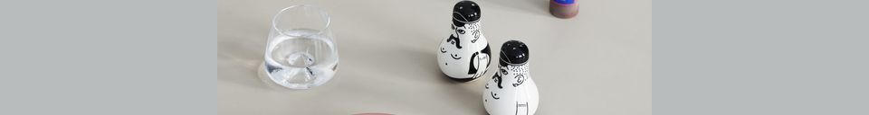 Material Details Friends Salt & Pepper Set