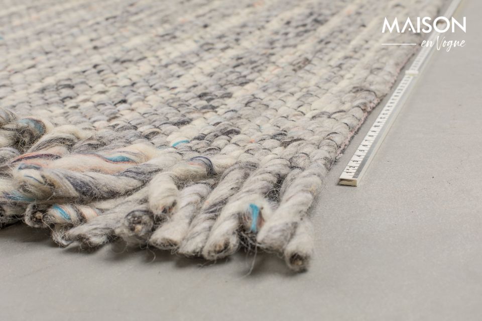 A carpet combining handcrafted design and authentic look