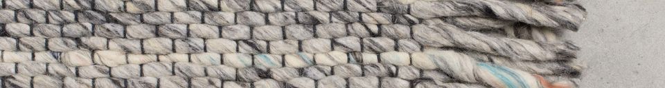 Material Details Frills Carpet 170X240 grey-blue