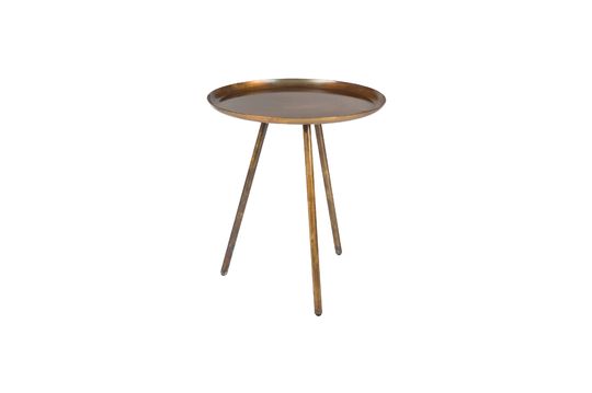 Frost copper finish side table