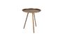 Miniature Frost copper finish side table Clipped