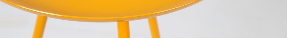 Material Details Frost Tangerine Side Table