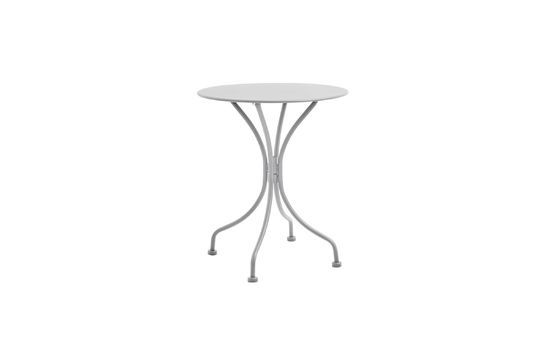 Garden Round garden table in lacquered steel Clipped