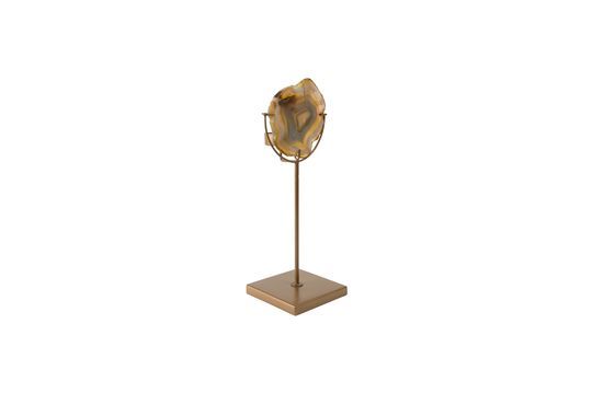 Gem candleholder and its yellow agate