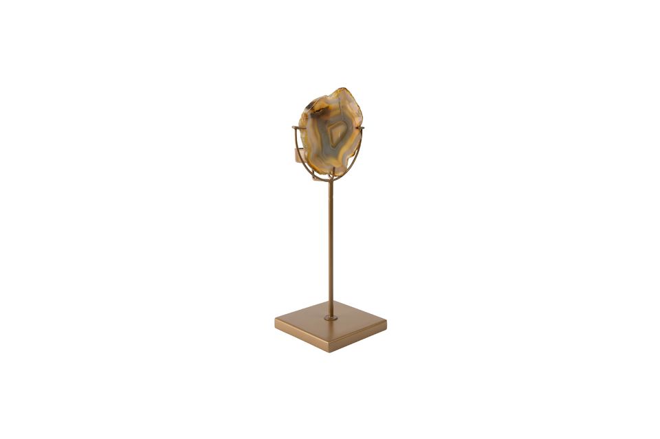 Gem candleholder and its yellow agate - 6