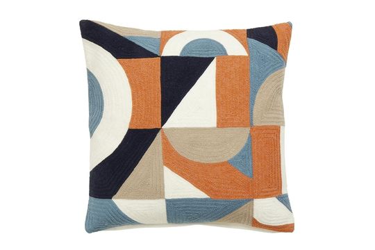 Geometrique Cushion cover in cotton Clipped