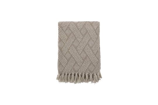 Ghina beige recycled cotton throw