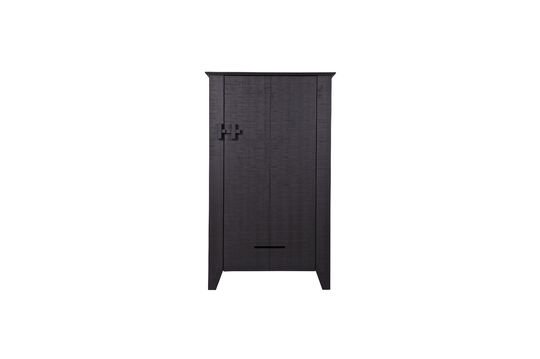 Gijs black wooden wardrobe Clipped