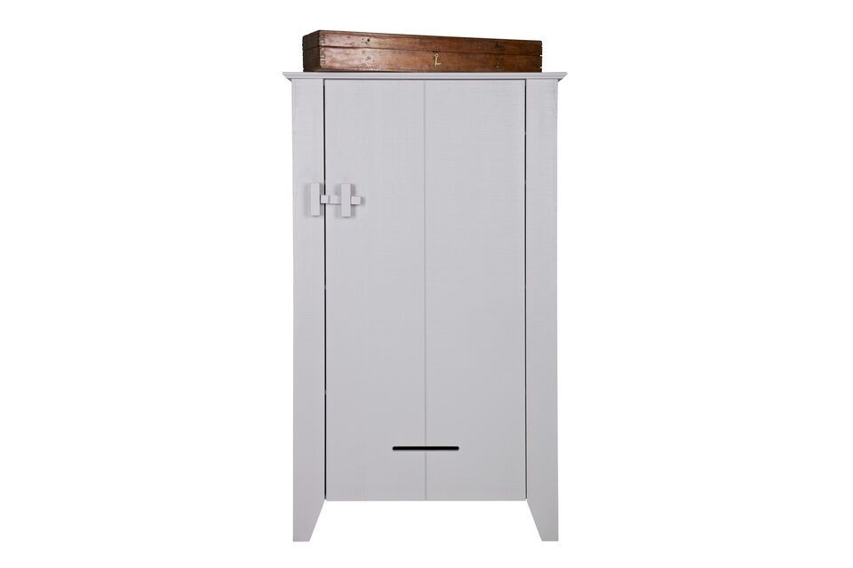 The Gijs grey wooden cabinet offers an aesthetic storage solution in your home