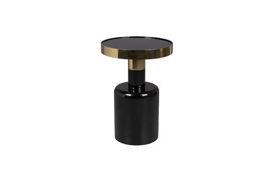 Glam black Side table Clipped