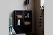 Miniature Glass and black iron cabinet Hanging 2