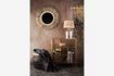 Miniature Glass table lamp shade Raffia 3