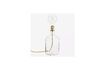 Miniature Glass table lamp shade Raffia 4