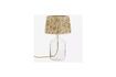 Miniature Glass table lamp shade Raffia 1