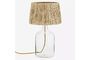 Miniature Glass table lamp shade Raffia Clipped