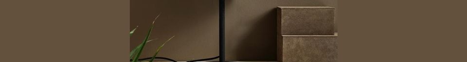 Material Details Glow Black Metal Table Lamp